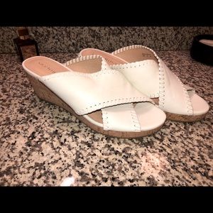 Jack Rogers Sloane Cork Wedge Mules